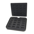 Moule à Tartelette - Rectangle - 64x41/45x22 mm - 20 pieces - Maxima