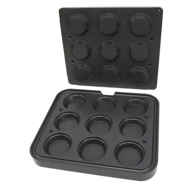 Moule à Tartelette - Rond - 89/65 mm - 9 pièces - Maxima
