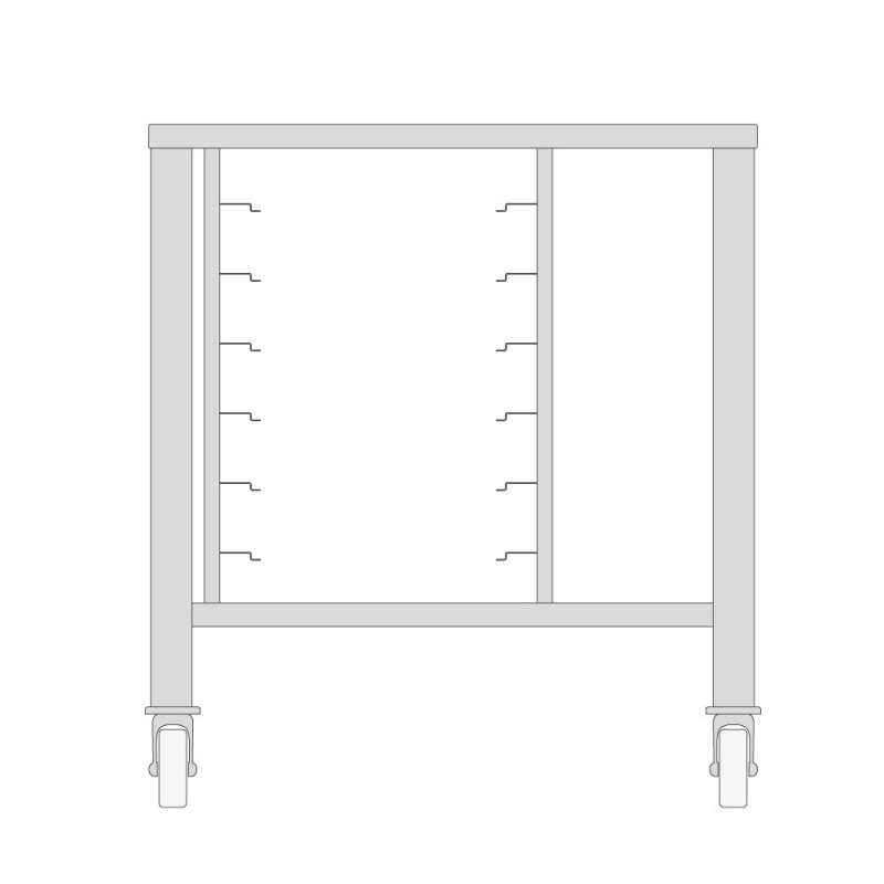 Table à roulettes pour Steamer 3X + 4X 1/1 GN - Maxima