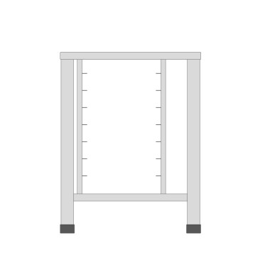 Table pour Steamer 5X 2/3 GN - Maxima