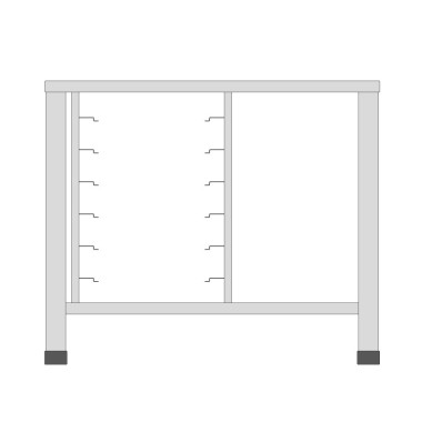 Table pour Steamer 7X 1/1 GN - Maxima