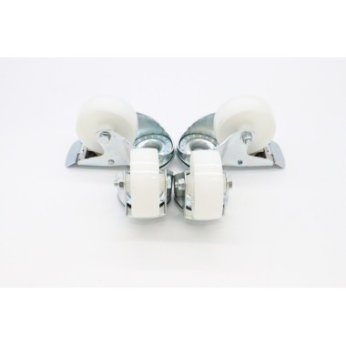 Wheels set for Table Steamer - 2 with brackes - 4.3 Inch / 11 cm - Maxima