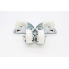 Wheels set for Table Steamer - 2 with brackes - 4.3 Inch / 11 cm - Maxima
