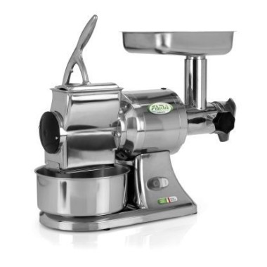 Hachoir triphasé inox à viande  et râpe à fromage TG12 - Fama