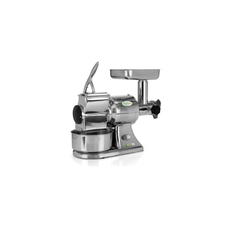 Hachoir triphasé inox à viande  et râpe à fromage TG12 - Fama