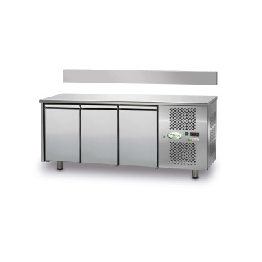 Table réfrigérée positive 3 portes sans dosseret - Fama