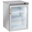 Réfrigérateur ventilé inox 200L avec porte vitrée design compact et performance - Diverso