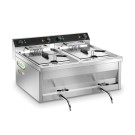 Friteuse 2x12 litres avec robinet - Fama