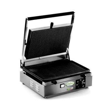 Grill panini rainuré large - Fama