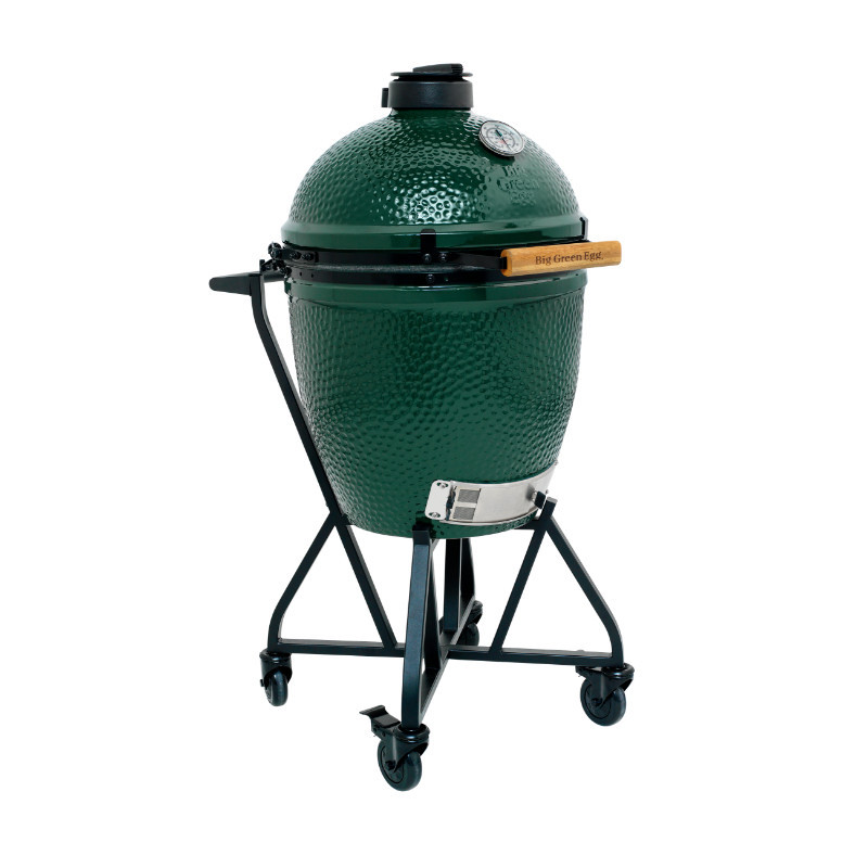 Pack LARGE Big Green Egg : Chariot, Egg, ConvEGGtor - Solution Complète de Cuisson Extérieure
