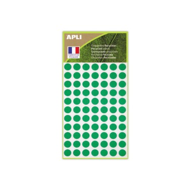 462 pastilles de signalisation rondes,Ø 8 mm, vert, 100% recyclé  - Fiducial