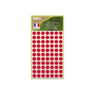 462 pastilles de signalisation rondes,Ø 8 mm, rouge, 100% recyclé  - Fiducial