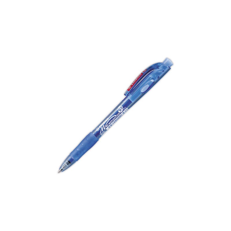 Stylo-bille STABILO marathon - bleu  - Fiducial