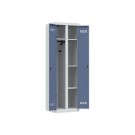 Vestiaire multiservices H.198 x L.60cm, penderie et rangement bleu  - Fiducial