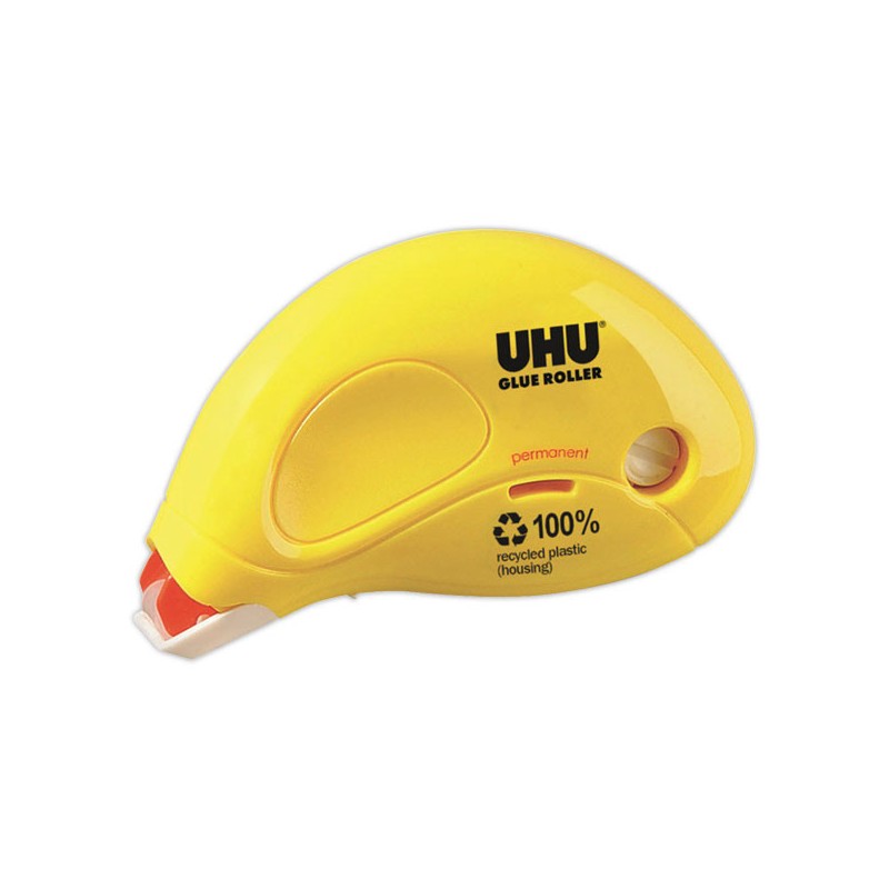 Roller de colle permanent DRY n CLEAN UHU - 9,5 m x 6,5 mm  - Fiducial