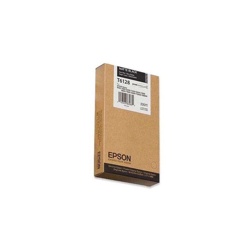 Cartouche EPSON T612800 noir mat  - Fiducial