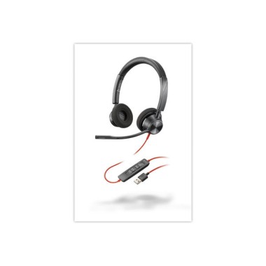 CASQUE FILAIRE HP POLY BLACKWIRE 3320 USB-A/C  - Fiducial