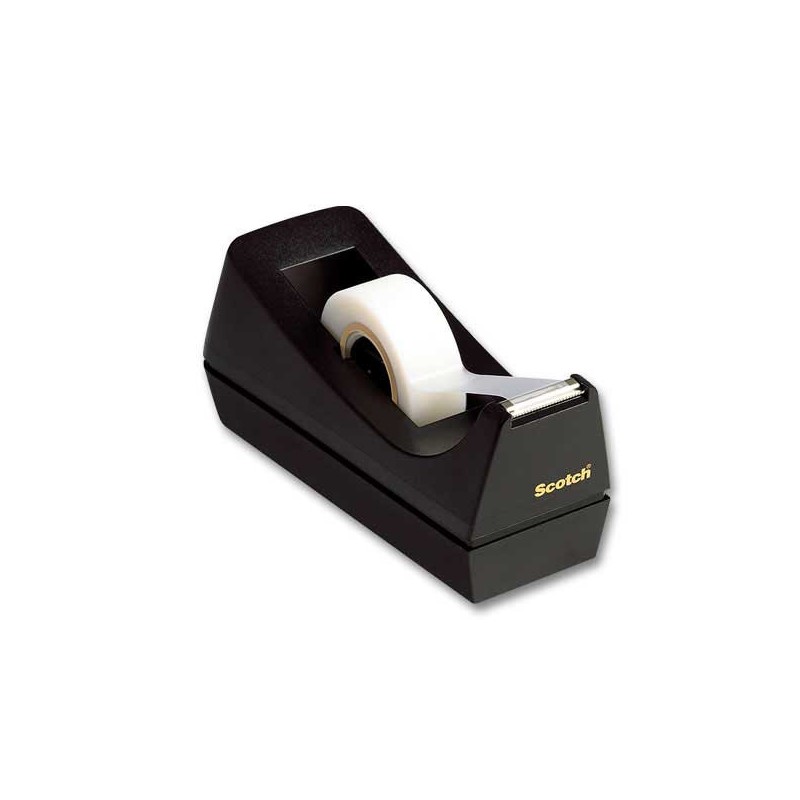 Dévidoir lesté SCOTCH C38 - noir - pour rouleaux de 33 m x 19 mm  - Fiducial