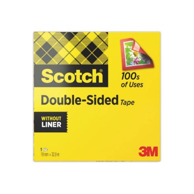 Rouleau d'adhésif double face - 33 m x19 mm  - Fiducial