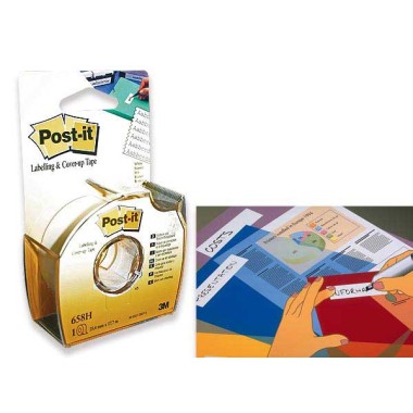Bande de correction POST-It repositionnable - larg 25,4 mm-6 lignes  - Fiducial