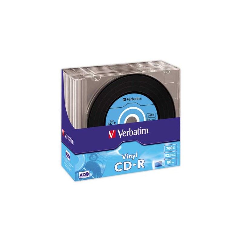 CD-R VERBATIM 52x slim  x10 - Fiducial