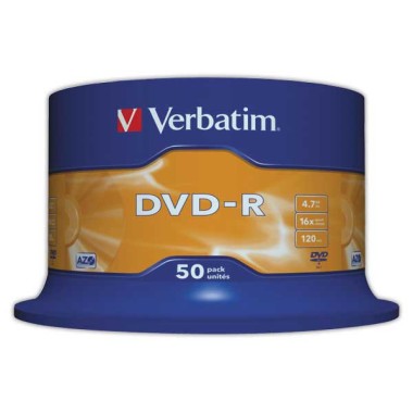 DVD-R VERBATIM SLIM 16X 4,7G  x50 - Fiducial