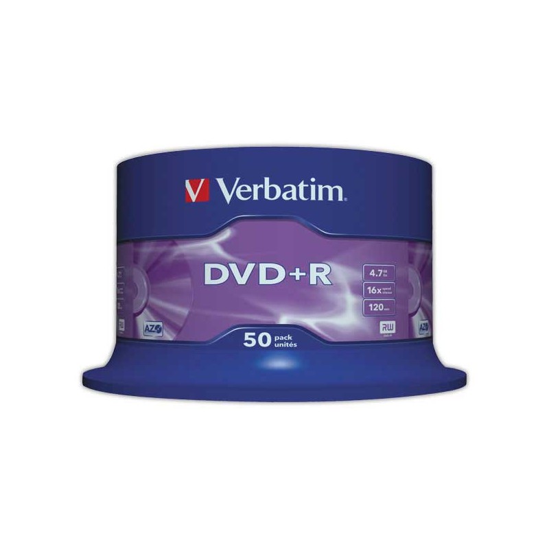 DVD+R VERBATIM SLIM 16X 4,7G  x50 - Fiducial