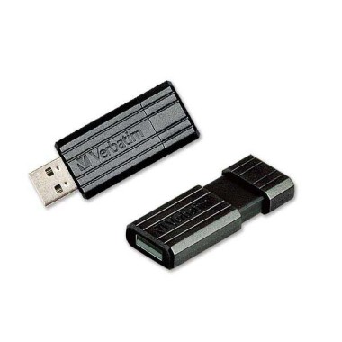 Clé USB 16 Go rétractable VERBATIM PinStripeDrive  - Fiducial