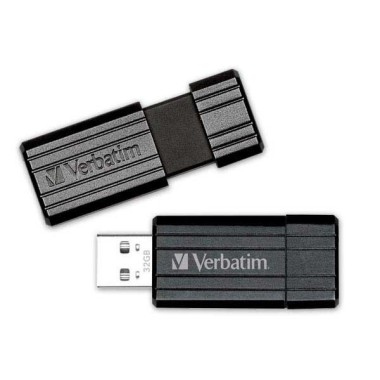 Clé USB 32 Go rétractable VERBATIM PinStripe  - Fiducial