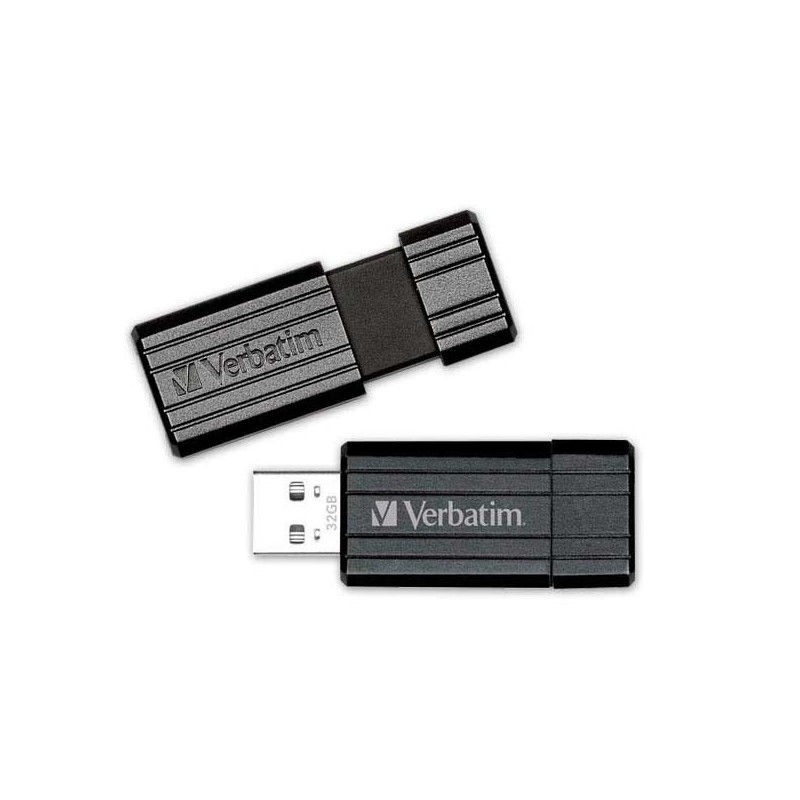 Clé USB 32 Go rétractable VERBATIM PinStripe  - Fiducial
