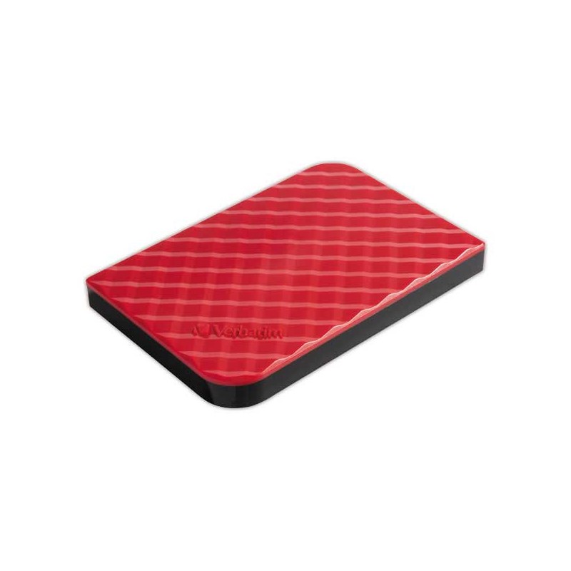 Disque dur externe USB 3.0 - 1To - 2,5" Rouge Verbatim  - Fiducial