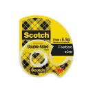 Rouleau d'adhésif double face sur dévidoir - 6 m x 12 mm  - Fiducial