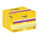 Notes Super Sticky 5,1 x 7,6 cm 90F Jaune Pastel  x12 - Fiducial