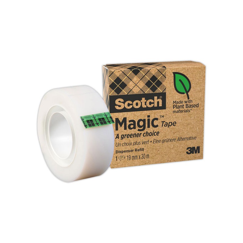 Rouleau d'adhésif invisible SCOTCH Magic - 33 m x 19 mm  - Fiducial
