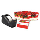 Lot de 10 rouleaux SCOTCH Crystal + 1 dévidoir C60  - Fiducial