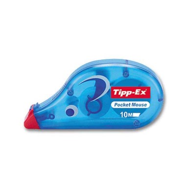 Correcteur TIPP-EX POCKET MOUSE dévidoir 10 m - largeur de bande 4,2mm.  - Fiducial