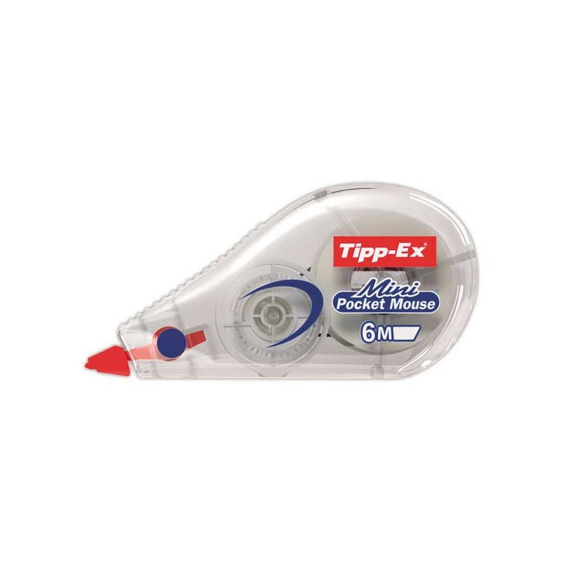 Correcteur TIPP-EX mini Pocket mouse-dévidoir 5 m - larg de bande 5 mm.  - Fiducial