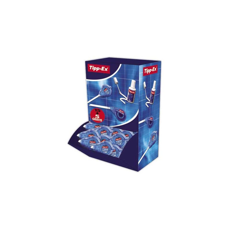 Correcteurs TIPP-EX Roller Easy Refil 15+ 5 Offerts  x20 - Fiducial