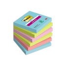 Notes repositionnables Super Sticky 76x76 mm, Cosmic, 90 feuilles  x6 - Fiducial