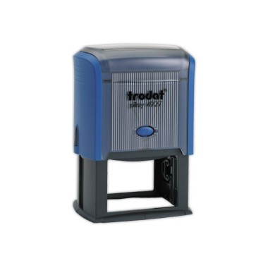 Timbre person.Printy 4927-Boîtier bleu-Encre noire-60X40mm-10 lig.max  - Fiducial
