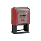 Tampon personnalisable TRODAT 4929 ROUGE - 50x30 mm jusqu'à 6 lignes  - Fiducial