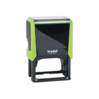 Timbre person.Printy 4927-Boîtier ve.menthe-E.noire-60X40mm-10 lig.max  - Fiducial