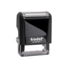 Timbre person.Printy 4911-Boîtier noir-Encre noire-38X14mm-4 lignes m  - Fiducial
