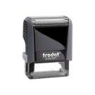 Timbre person.Printy 4911-Boîtier gris-Encre noire-38X14mm-4 lignes m  - Fiducial