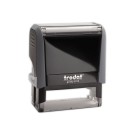 Timbre person.Printy 4912-Boîtier gris-Encre noire-47X18mm-5 lignes m  - Fiducial