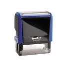 Timbre person.Printy 4912-Boîtier bleu-Encre bleue-47X18mm-5 lignes m  - Fiducial