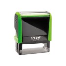 Timbre person.Printy 4912-Boîtier vert-Encre noire-47X18mm-5 lignes m  - Fiducial