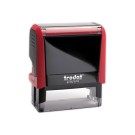 Timbre person.Printy 4913-Boîtier rouge-Encre noire-58X22mm-6 lignes m  - Fiducial
