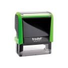 Timbre person.Printy 4913-Boîtier vert-Encre noire-58X22mm-6 lignes m  - Fiducial