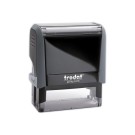 Timbre person.Printy 4915-Boîtier gris-Encre noire-70X25mm-7 lignes m  - Fiducial